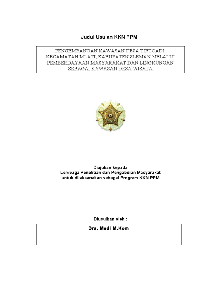 Proposal KKN PPM | PDF | Ilmu Sosial | Sains & Matematika