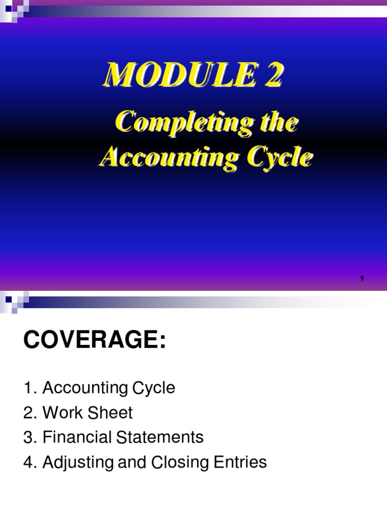 Completing the Accounting Cycle Guide | PDF | Debits And Credits | Expense