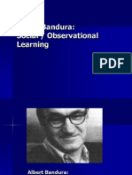 Albert Bandura: Social / Observational Learning