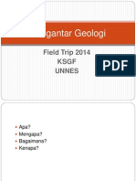 Pengantar Geologi Field Trip