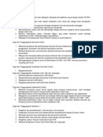 TUGAS Dan TANGGUNGJAWAB DOCUMENT CONTROL