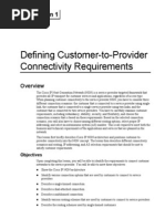 Defining Customer-to-Provider Connectivity Requirements: Lesson 1