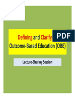 And Outcome Based Education (OBE) and Outcome Based Education (OBE)