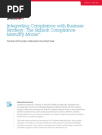 Integrating Compliance With Business Strategy: The Skillsoft Compliance Maturity Model