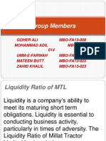 Liquidity Ratio of MTL