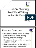 WVDE Technical Writing for 21st Century Learners