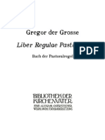 Gregor Der Grosse - Buch Der Pastoralregel (Liber Regulae Pastoralis)