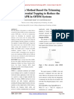 A Humble Method Based On Trimming and Differential Topping To Reduce The PAPR in OFDM Systems