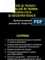 Tema 3. Metode Si Tehnici de Analiza in Teoria Geopolitica Si Geostrategica