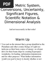 Download Units Metric System Conversions Uncertainty Significant Figures Scientific Notation  by Eamon Barkhordarian SN22874900 doc pdf