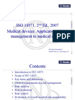 ISO 14971, 2 Ed., 2007 Medical Devices: Application of Risk Management To Medical Devices