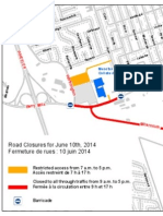 Moncton street closures for RCMP regimental funeral, June 10, 2014