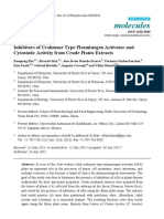 Molecules: Inhibitors of Urokinase Type Plasminogen Activator and Cytostatic Activity From Crude Plants Extracts