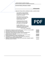 Proba A LB - Romana Si 009 PDF
