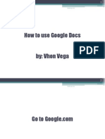 Vhon_Vega_How to Use Google Docs
