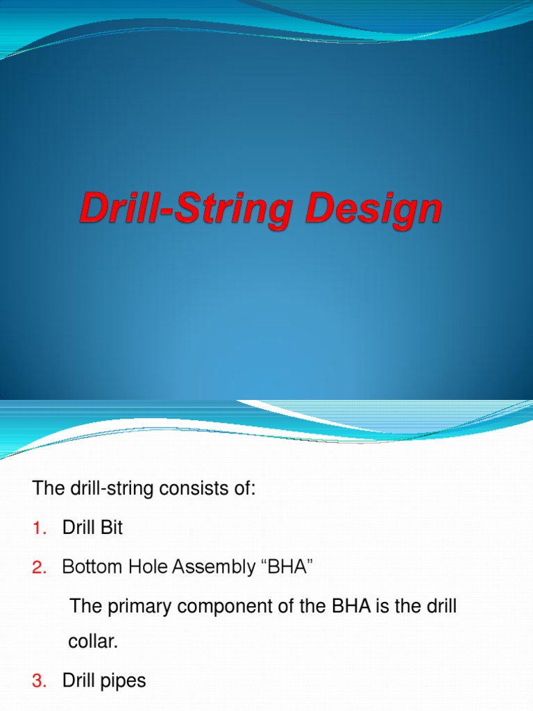 Drill String Design and Functionality | PDF | Bending | Chemical ...
