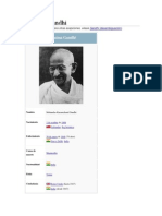 Mahatma Gandhi, líder de la independencia de la India