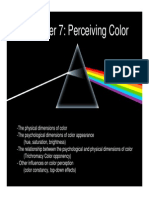 Color Vision: From Light to Perception