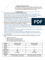 Elizabeth Frost Block 2 Finding An Apartment Project: Background - Answer These Questions in Complete Sentences