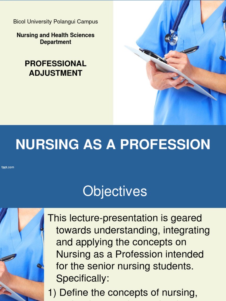 Nursing As A Profession PDF Profession Nursing