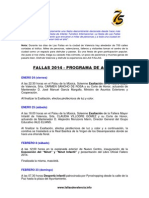 Programa de Fiestas en Español 2014