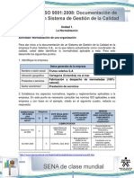 Actividad de Aprendizaje Unidad 1-La Normalizacion de Una Organizacion