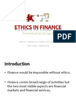 ETHICS IN FINANCE PRESENTATION