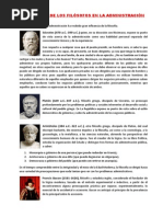 Influencia de Los Filósofos en La Administración