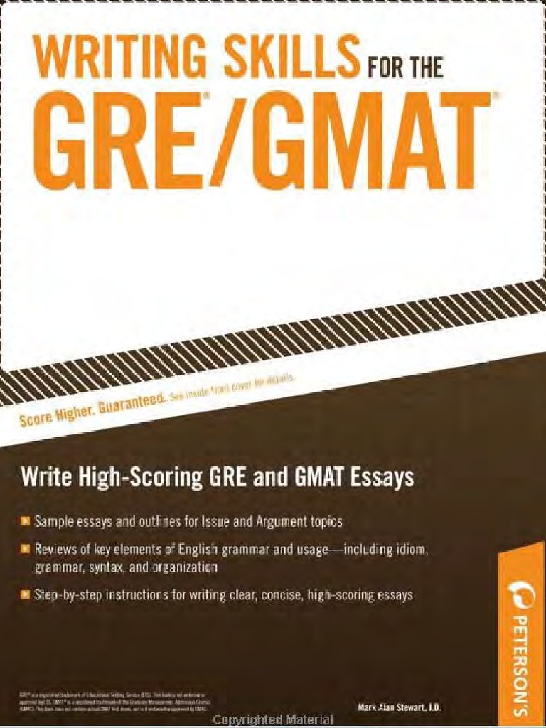 Writing Skills for GRE Graduate Record Examinations