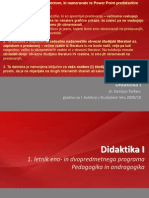 Didaktika I - Prvi Kolokvij 2009-10