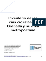 Inventario de vías ciclistas en Granada y su área metropolitana