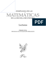 La Enseñanza de Las Matematicas en La Escuela Secundaria