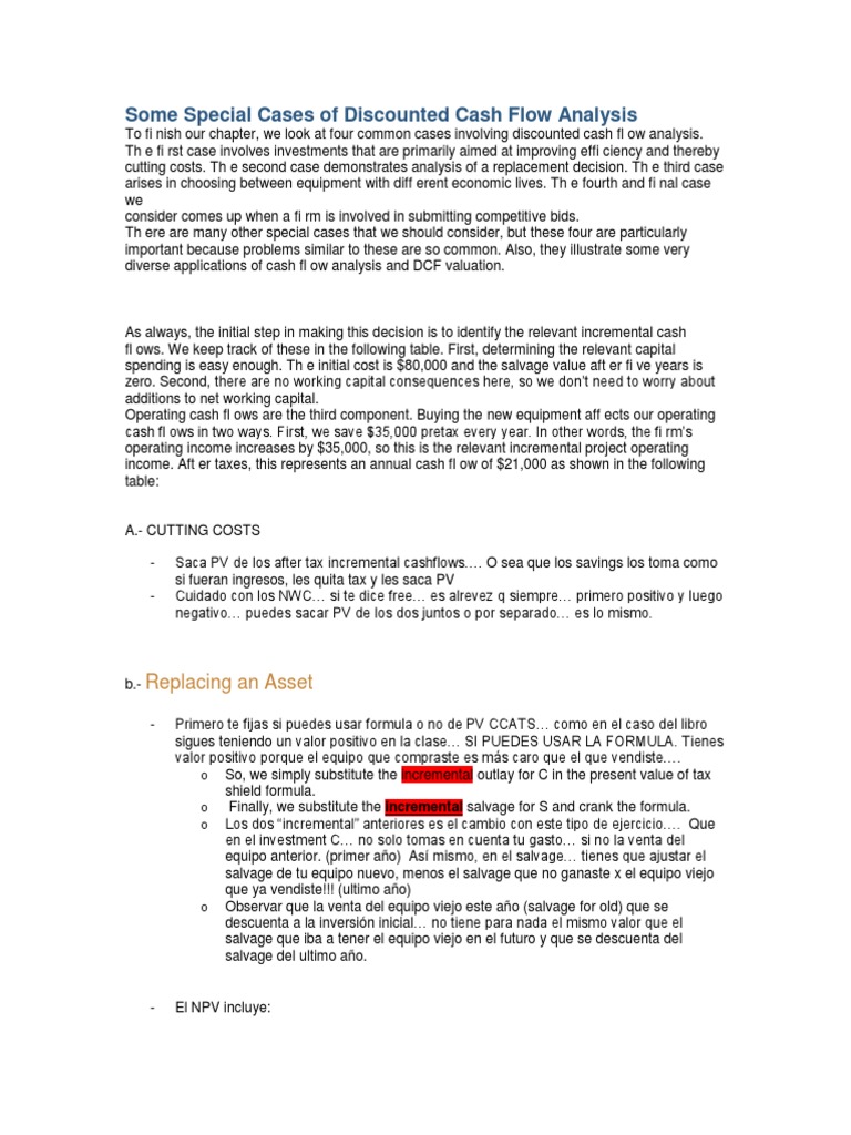 Some Special Cases of Discounted Cash Flow Analysis | PDF | Discounted ...
