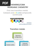 Transition Metals II