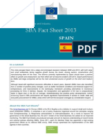SBA Fact Sheet 2013: Spain