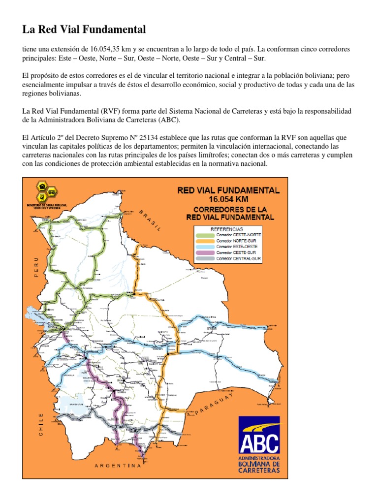 La Red Vial Fundamental | PDF