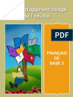 Cahier D'apprentissage de L'adulte: Français DE Base 3