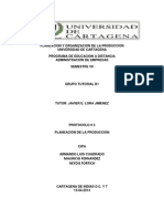 Planeacion y Organización de La Produccion Importancia