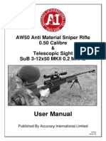 Accuracy International AW 50 Anti Material Sniper Rifle User Manual