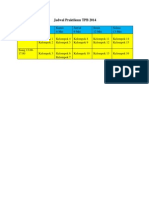 Jadwal Praktikum TPB