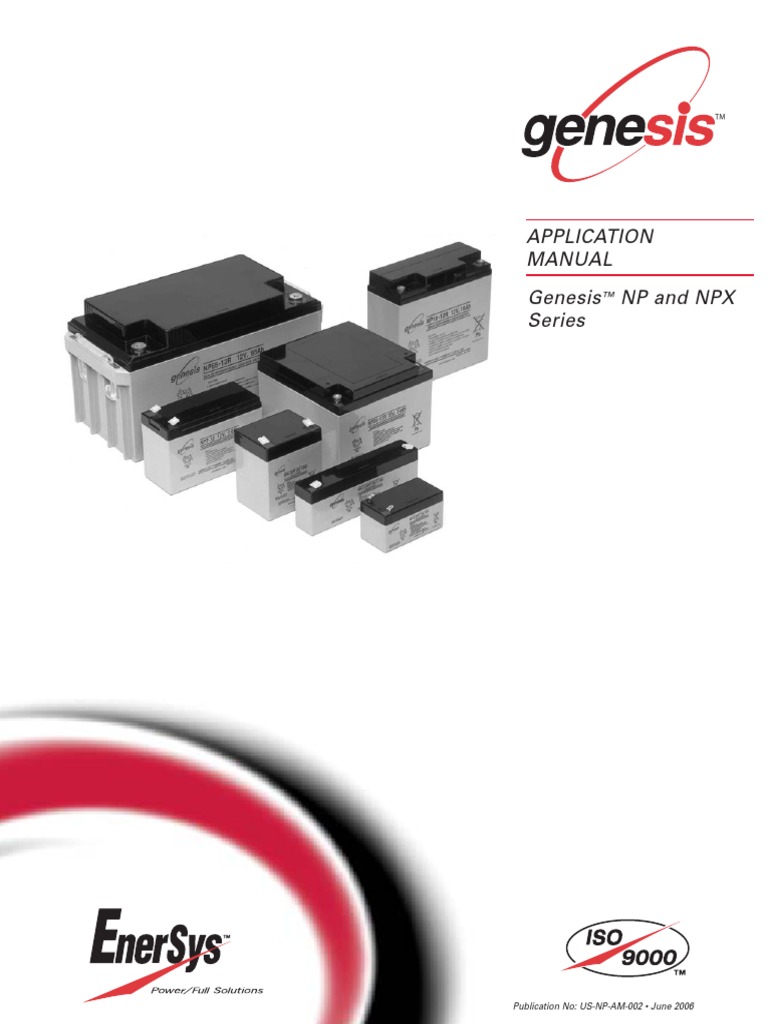 Enersys NP NPX Manual PDF Battery Charger Battery (Electricity)