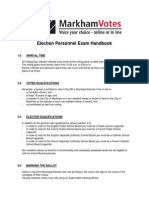Election Personnel Exam Handbook (2014)