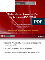 Taller de Implementacion de La Norma Iso 27001