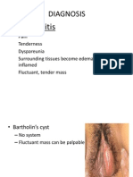 Bartholinitis: Diagnosis