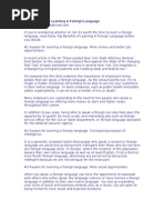 Download The Benefits of Learning a Foreign Language by kyzz SN22886705 doc pdf