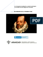 Proyecto Cervantes: Búsqueda, Localización y Estudio Osteológico de Los Restos Mortales de Don Miguel de Cervantes