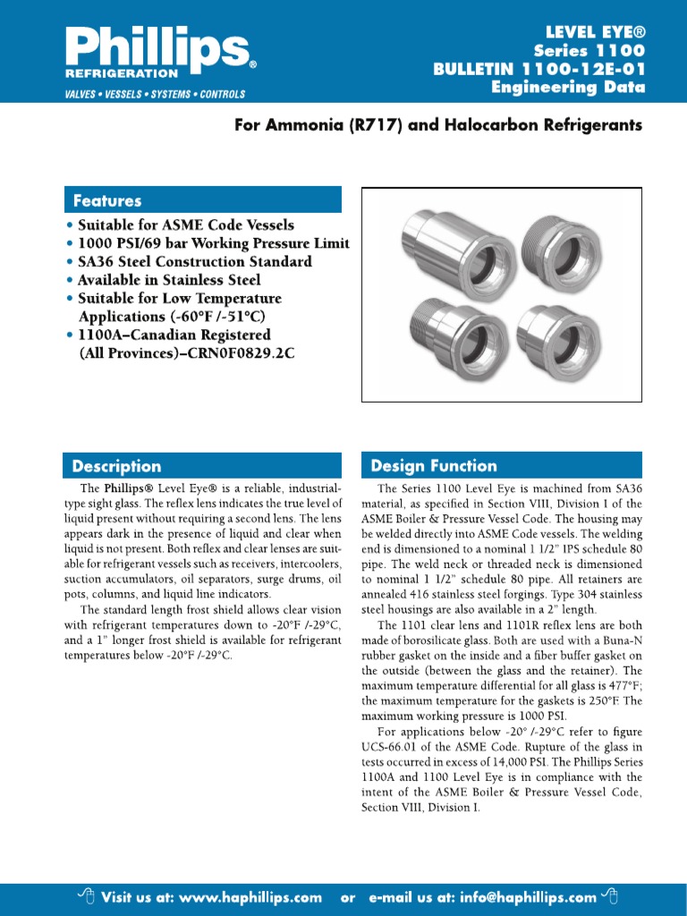 1100-12E-01 Engineering Data | PDF