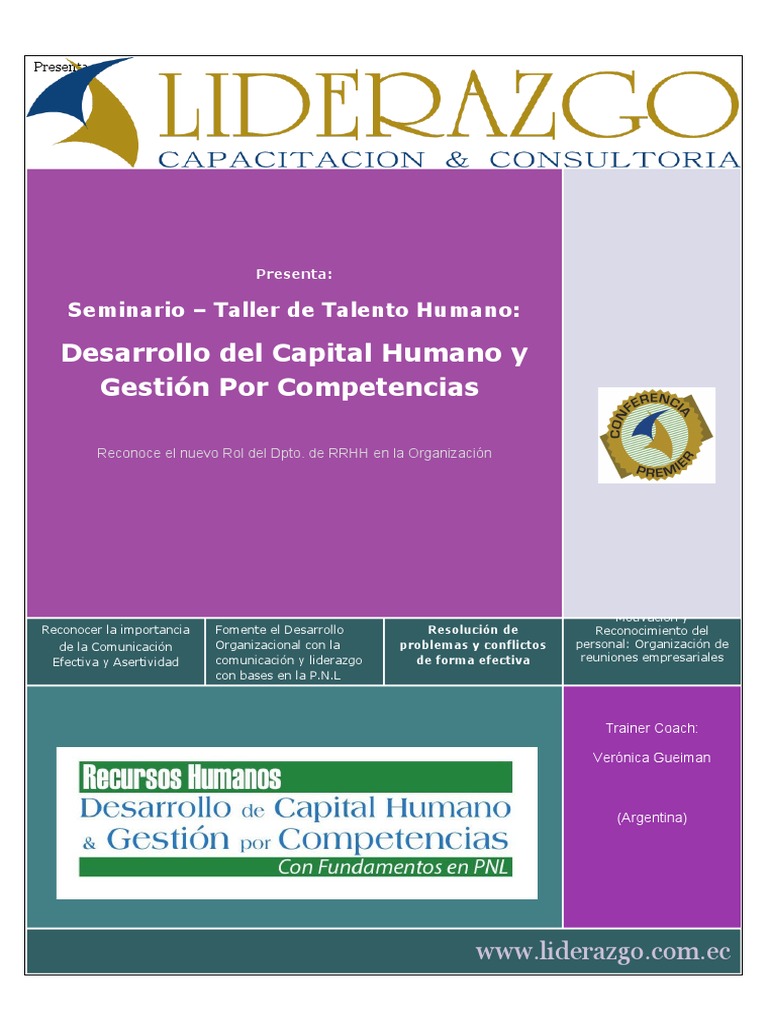 Desarrollo Del Capital Humano y Gestión Por Competencias | PDF