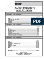 Holley 1-Barrel Parts Index