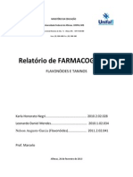 Relatório de Farmacognosia sobre Flavonóides e Taninos